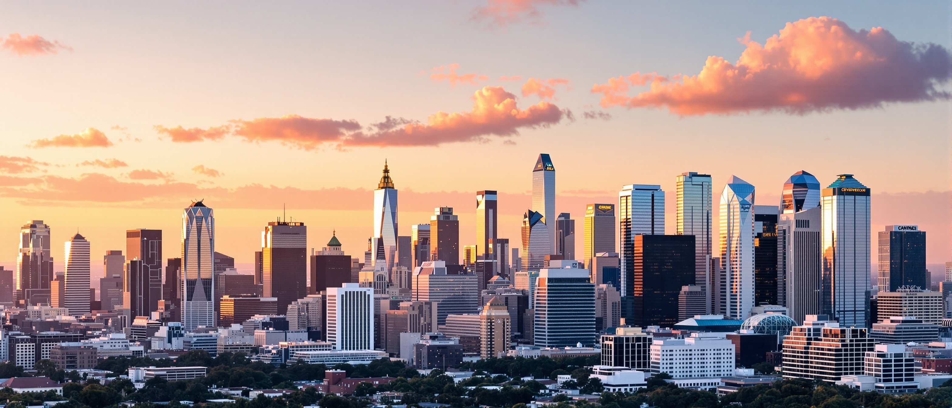 American city skyline